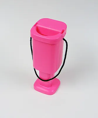 Handheld Pink Charity Money Collecting Box Fundraising Tin • £7.80