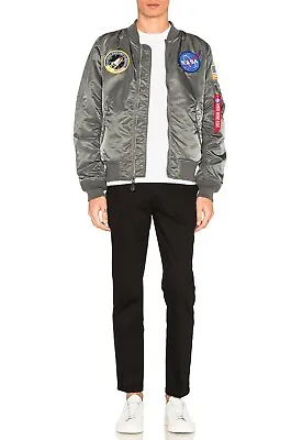 Alpha Industries Nasa L-2B Gunmetal Bomber Jacket Size S  • $129.99