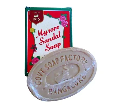 (1) One Bar Mysore Sandal Soap 75g 2.65oz Sandalwood Oil Moisturizing Beauty Bar • $4.77