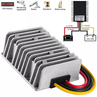 DC-DC 12V To 24V 480W Step-Up Converter Car Power Supply Module Regulator New • £26.64