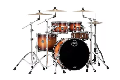 Mapex Saturn Evolution Birch/Walnut 4pc Classic Kit - Exotic Sunburst • $2769