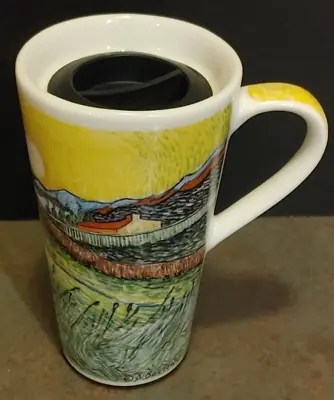 Chaleur Masters Vincent Van Gogh Tall Travel Coffee Mug With Lid 14 Ounces • $14.99