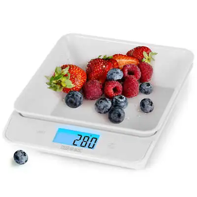 £12.99 • Buy Duronic KS100 /WH Digital Kitchen Scales & Bowl, 5kg Capacity, Backlit Display