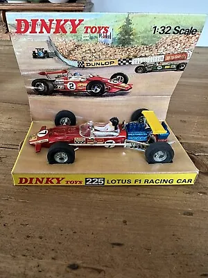 DINKY 225 LOTUS F1 RACING CAR - NR MINT In Original BOX • £25