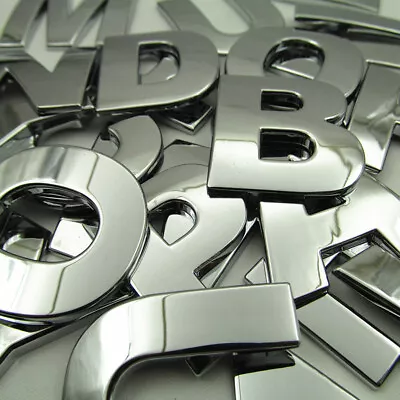 40x Letters Car Sticker 3D Chrome Number Symbol Emblem Badge Decal Accessories • $13.20