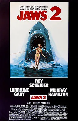  JAWS 2  ..Roy Scheider .. Classic Movie Poster A1A2A3A4Sizes • $33.01