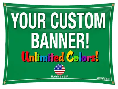 3'x 5' Full Color Custom Banner High Quality Vinyl 3x5 • $30.99