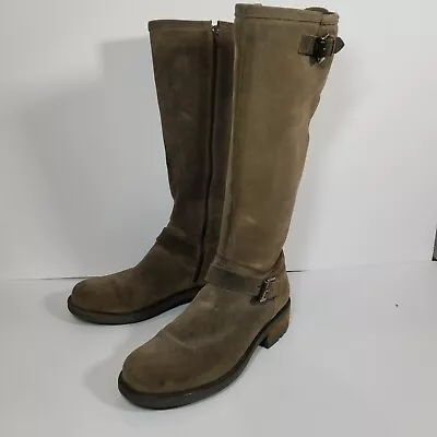 La Canadienne Women’s Caleb Stone Oiled Leather Suede Fleece Lined Boot Size 8 M • $119