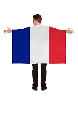 Wearable Large France Flag Holiday French Football Olympics Sport World Fan 5x3 • £3.50