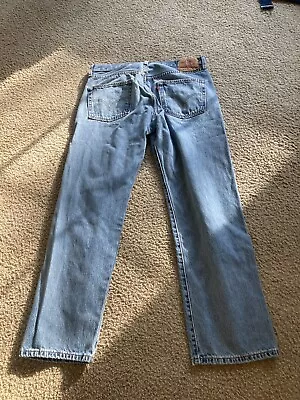 Men's Vintage Levi's 501 Jeans 36W 32L - Light Wash • $27