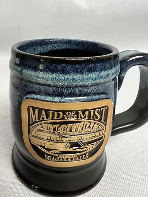 MAID OF THE MIST  Coffee Mug  SUNSET HILLS STONEWARE  Niagara Falls HANDMADE USA • $36