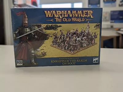KNIGHTS OF THE REALM ON FOOT BRETONNIANS WARHAMMER OLD WORLD 2 Sealed • £34.99