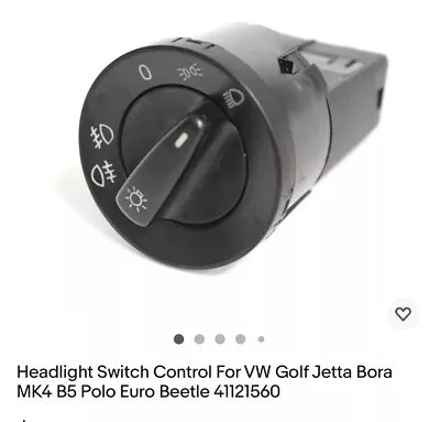 Headlight Switch Control For VW Golf Jetta Bora MK4 B5 Polo Euro Beetle 41121560 • $32