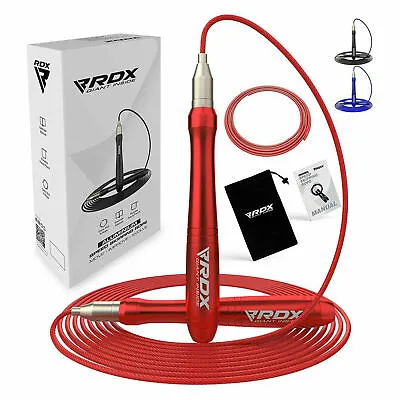 Skipping Jump Rope By RDX MMA Fitness Weighted Gym Jump Rope Adjustable • $10.99