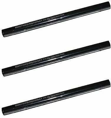 Pack Of 3 Mary Kate And Ashley Line My Eyes Eyeliner Sparkling Black • $10.99