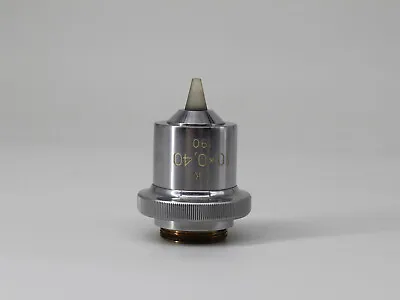 LOMO Microscope Objective Luminescense Contact 10x 0.40 LK RMS 190mm Tube #VN3 • $96.99