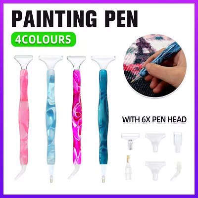 5D Resin Diamond Painting Pen Resin Point Drill Pens Cross Stitch DIY Craft Art • $8.69