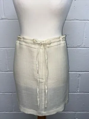 Marilyn Anselm Vintage Hobbs Cream Skirt Size 8 PK • £14