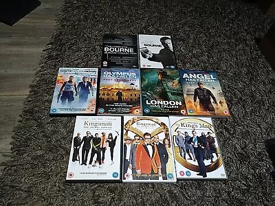 Kingsman Trilogy/Jason Bourne 1-5 Olympus / London/ Angel Has Fallen (DVD) • £17.95