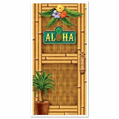 £7.51 • Buy Hawaiian Luau  Aloha  Door Cover Hawaiian Beach Party Decoration