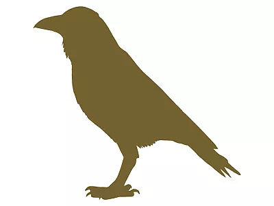 Crow Raven Black Bird Car Window Sticker Witch Halloween Vinyl Decal • $1.99