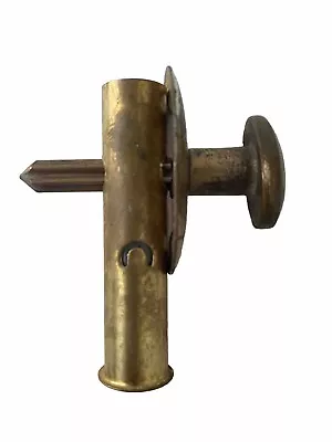 Antique Vintage Brass Door Thumb Turn Knob Lock Mortise Barrel Cylinder • $21.99