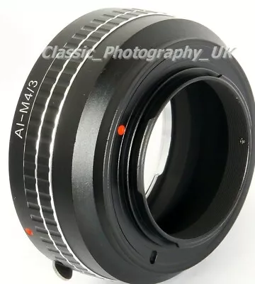 Nikon F NIKKOR Lens On MICRO 4/3 Olympus OM-D Panasonic LUMIX Micro 4/3 Adapter • £22.10