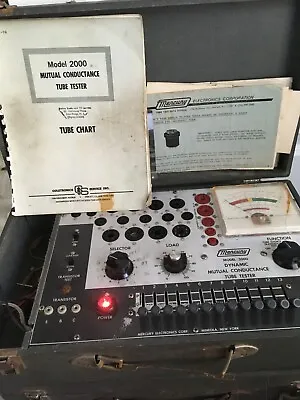 Mutual Gm Tube Tester Rare Mercury 2000 Deluxe Edition W/ Manual+Chart • $475