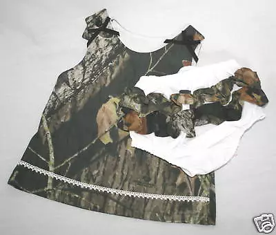 Mossy Oak Camo Baby Toddler Dress Ruffle Panties Camouflage • $21.95