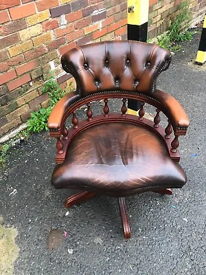 £195 • Buy Captains Chair,  Tan Leather
