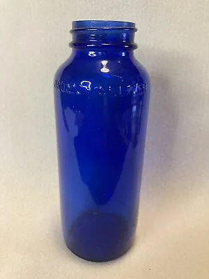 Vintage Embossed Emerson Drug Co. Bromo Seltzer Cobalt Blue Bottle 6” X 2” 👍 • $9.95