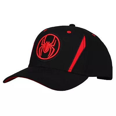 Marvel Spider-Man Logo Black Snapback Hat Adult One Size • $19.99