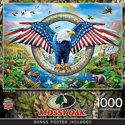 MasterPieces Mossy Oak - Liberty Falls 1000 Piece Jigsaw Puzzle • $18.99