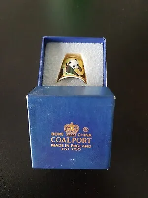 Coalport Porcelain Thimble ‘Polar Bear’ (Boxed) • £4.99