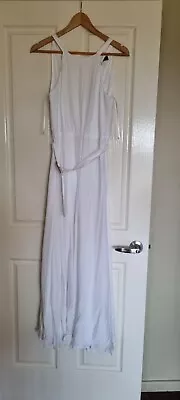 $35 • Buy Dotti Womens Jumpsuit Size 8 Womens BNWT. White. Belted