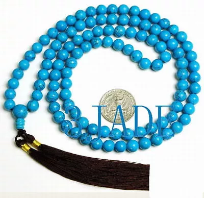 32  Tibetan 108 Turquoise Prayer Beads Mala • $9.99