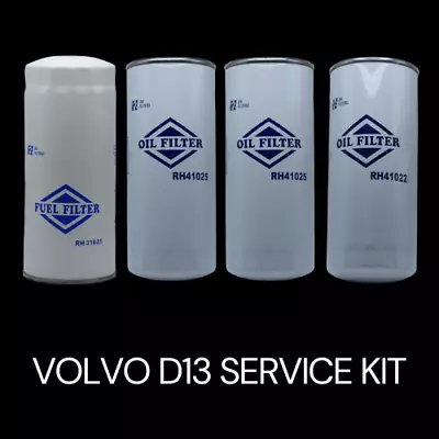 Oil Change Kit For Volvo D12 D13 20972293 21707133 21707132 LF3654 LF667 FF5507 • $75