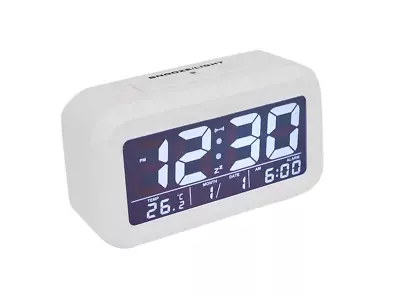 $10.75 • Buy Digital Bedside LED Snooze Alarm Clock Time Temperature Day/Night Desktop Clocks