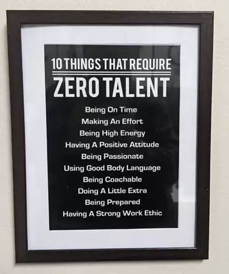 10 Things That Require Zero Talent Picture Brown 7 X9  Frame FREE SHIP • $11.38