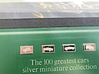 £19.99 • Buy 4 John Pinches 100 Greatest Cars Miniatures Silver 925 Ingots Issue 13 Nos 49-52