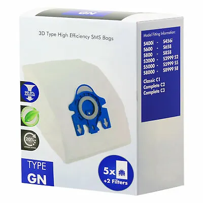 £9.99 • Buy Miele Hoover GN HyClean Vacuum Cleaner Dust Bags & Filters Genuine Or Copy Meile