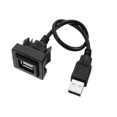 Car Dash Flush Mount USB Port Panel Cable Fits For Toyota Vios Ralink Camry RAV4 • £9.47