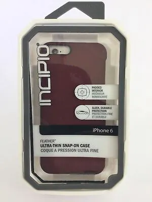 $21.95 • Buy Incipio Feather Red Plextonium Phone Case For IPhone 6 & 6s AU Sellers Genuine