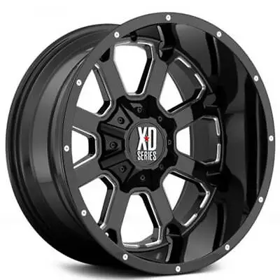 (4) 20x9 XD Wheels XD825 Buck25 Gloss Black Milled Off Road Rims (B43) • $1536