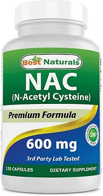 Best Naturals NAC - N-acetyl Cysteine - 600 Mg 120 Capsules • $10.99