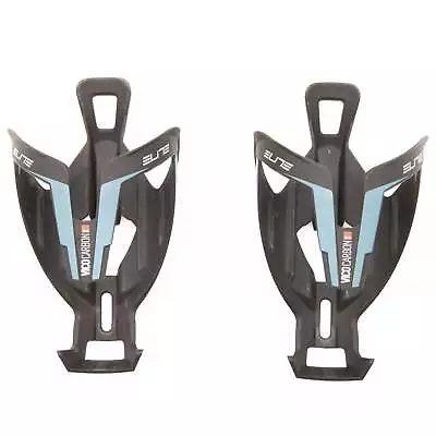 Elite Vico Carbon Water Bottle Cages Pair Matte Blue 55g • $39.99