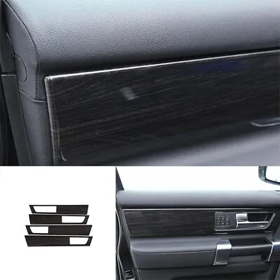 For Land Rover Discovery 4 2010-2016 Black Wood Grain 4PC Inner Door Panel Strip • $202.26