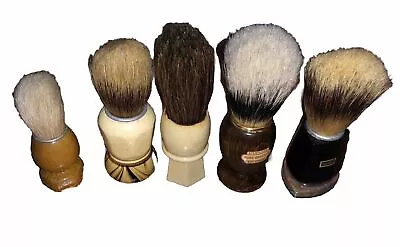 Antique Vintage Lot Of 5 Barber Shop Shaving Brushes Rare Brush • $30