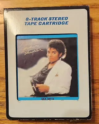 Michael Jackson  Thriller  8 Track Tape Play Tested & Serviced W New Foil & Foam • $50