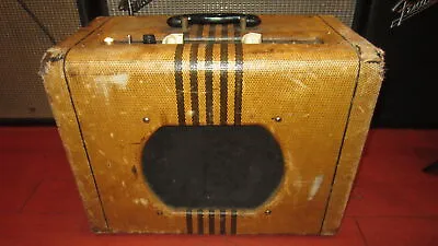 Vintage Circa 1951 Valco Chicago 51 Combo Amp Two Tone Brown Tolex- Great Sound! • $1499